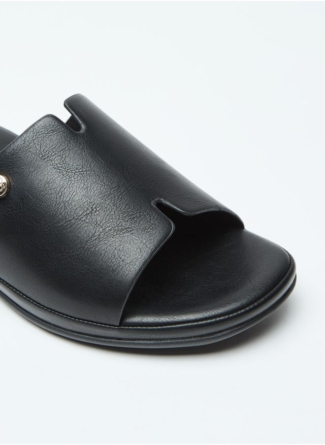 Flora Bella By Shoexpress Solid Slip-On Open Toe Sandals  - Image 5