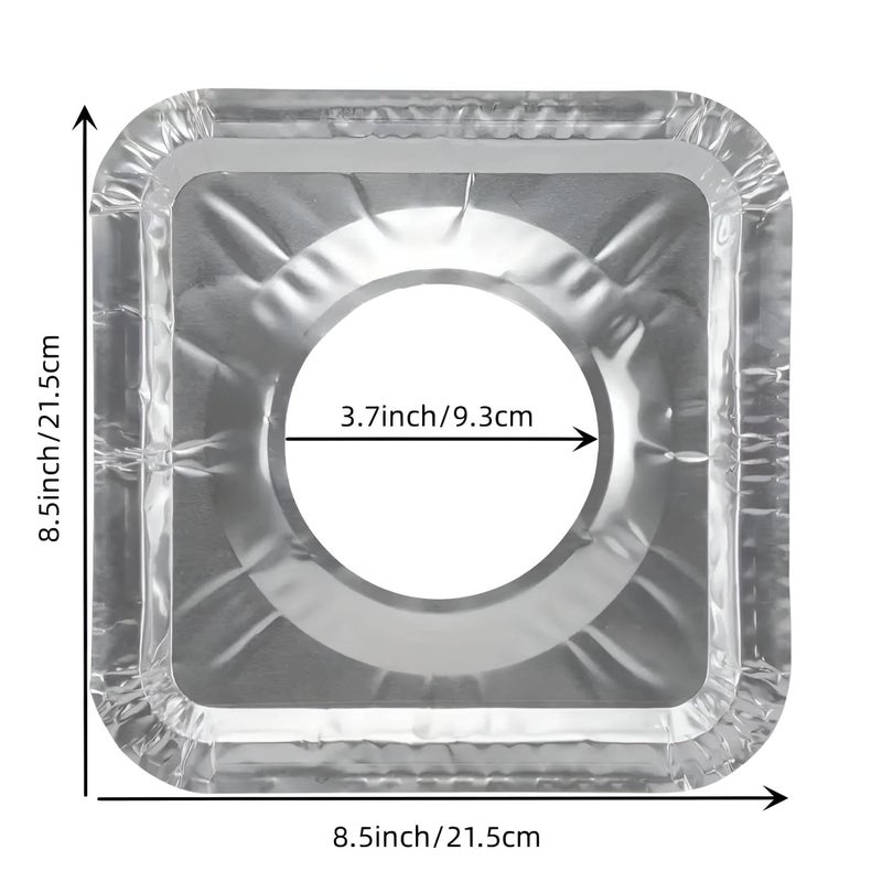 Stove Burner Covers - Durable Aluminum Foil Liners for Gas Burners, Disposable and Easy to Use, Prevent Oil and Food Spills, Keep Your Stove Clean and Mess-Free in Seconds (option 40pcs) - Image 3