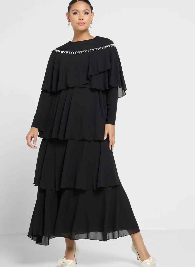 Khizana Layered A-Line Dress
