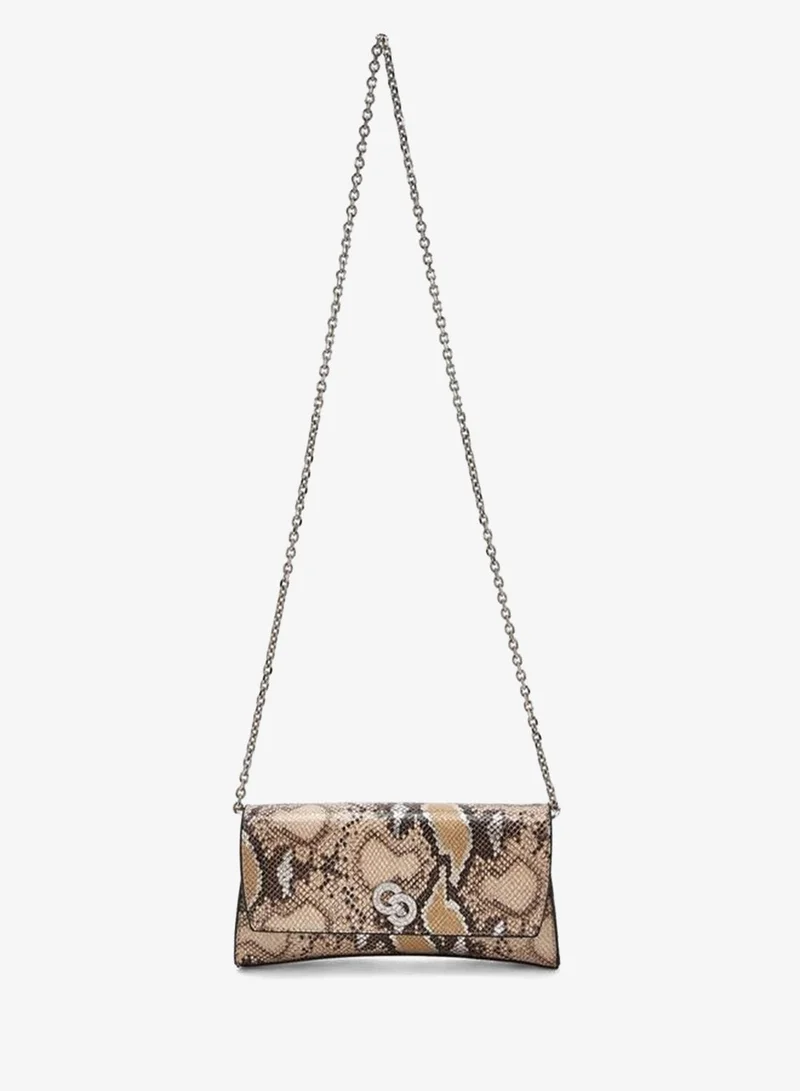 سيليست Animal Print Crossbody Bag With Chain Strap Ramadan Collections