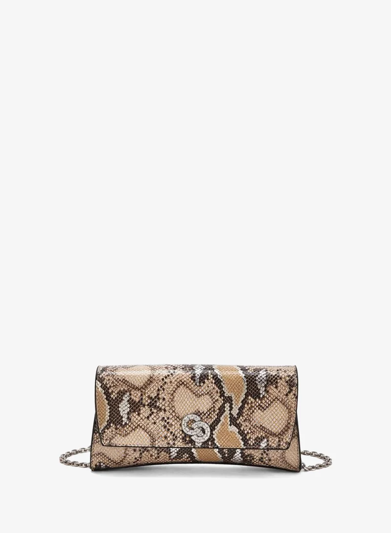 سيليست Animal Print Crossbody Bag With Chain Strap Ramadan Collections
