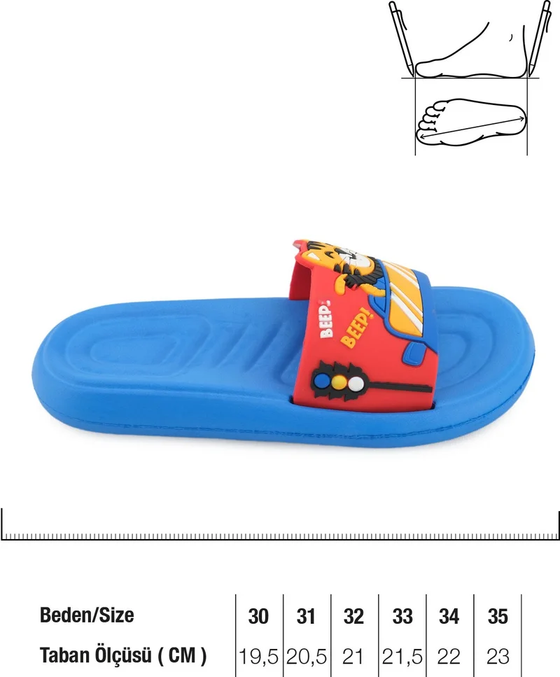 Gezer Summer Boy Eva Suitable for Wet Floor Bathroom Pool Beach Slippers