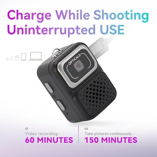 FETACA Tiny Mini Camera with Filter Modes, HD Video, Flashlight & Keychain | Portable Cute Vlogging Camera for Travel, Gifts & Fun (Metallic Black) - Image 4