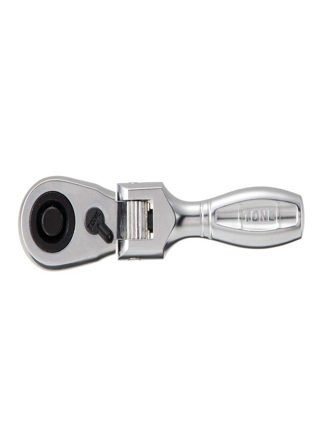 TONE Short Ratchet Handle Flex Head (Socket Hold Type) RH3FHS 3/8" Inch Drive - Image 3