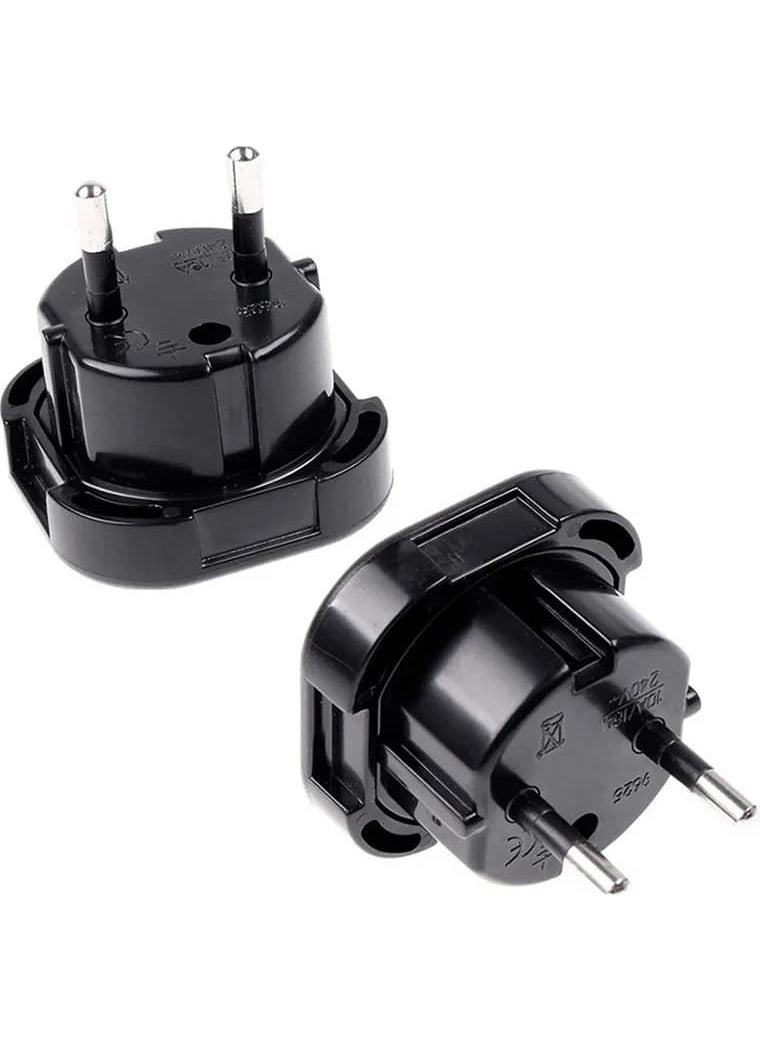 En Parlak The Brightest British Socket Converter Plug Socket Converter Black  - Image 1