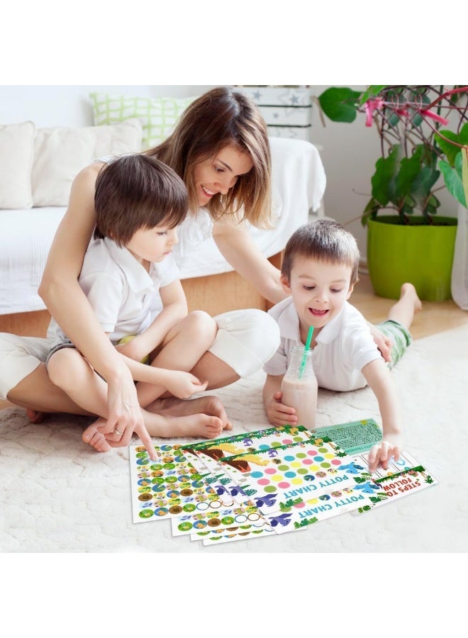 مخطط مكافآت التدريب على استخدام المرحاض، 15 مخططًا لتدريب الأطفال الصغار على استخدام المرحاض، مخطط ديناصور مع ملصقات، مخطط مكافآت التدريب على استخدام المرحاض، يُنمّي عادة استخدام المرحاض، هدايا لأعياد الميلاد (ديناصور). - Image 5