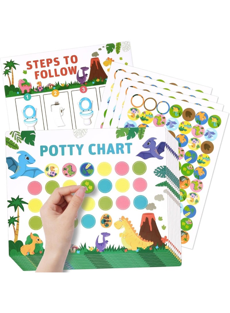 مخطط مكافآت التدريب على استخدام المرحاض، 15 مخططًا لتدريب الأطفال الصغار على استخدام المرحاض، مخطط ديناصور مع ملصقات، مخطط مكافآت التدريب على استخدام المرحاض، يُنمّي عادة استخدام المرحاض، هدايا لأعياد الميلاد (ديناصور). - Image 1