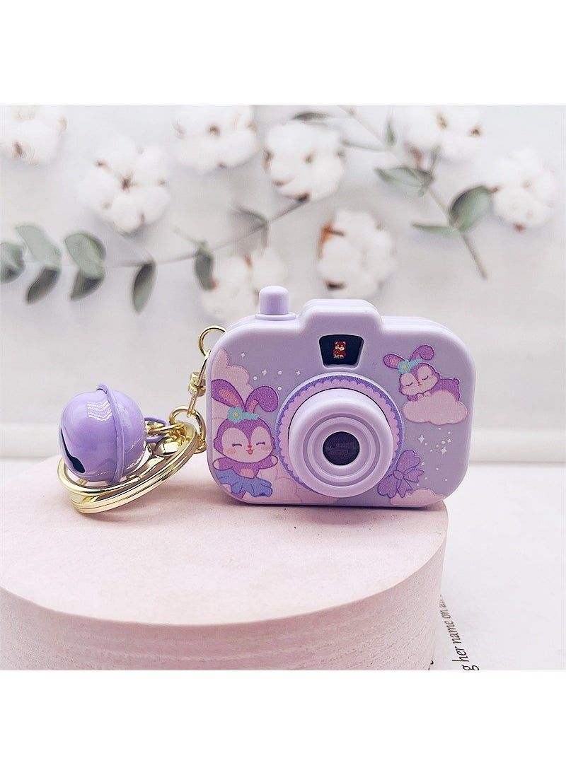 Generic - Creative Kurumi Camera Keychain Projector Kids Toy Melody Cinnamon Dog Bag Charm Stardelu-projection camera - Image 1