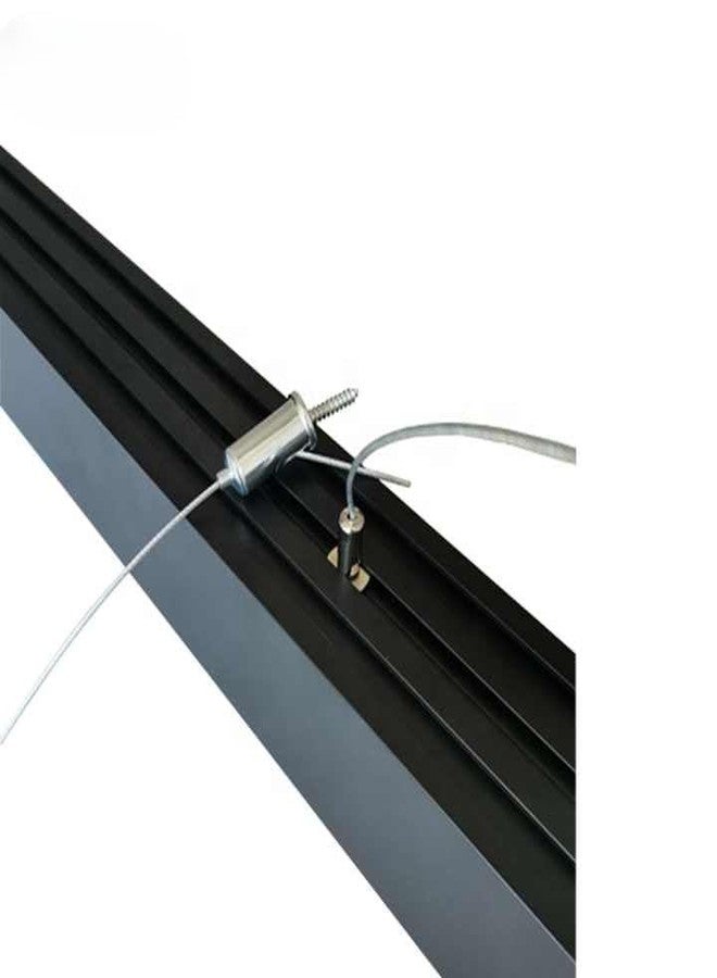 Decor chronicle 32W LED Office Ceiling Light | Height Adjustable Hanging Light | Aluminum | Indoor Commercial Profile Pendant Lamp | Office, Gym Lighting | Single Color (Linear Black) - Image 5