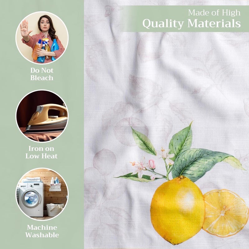 Maison d' Hermine Maison d Hermine Cloth Napkins Set of 4 100 Cotton Everyday Reusable Square Napkins Cloth Washable Dinner Party Wedding Restaurant SpringSummer Limoncello 20 x 20 - Image 3