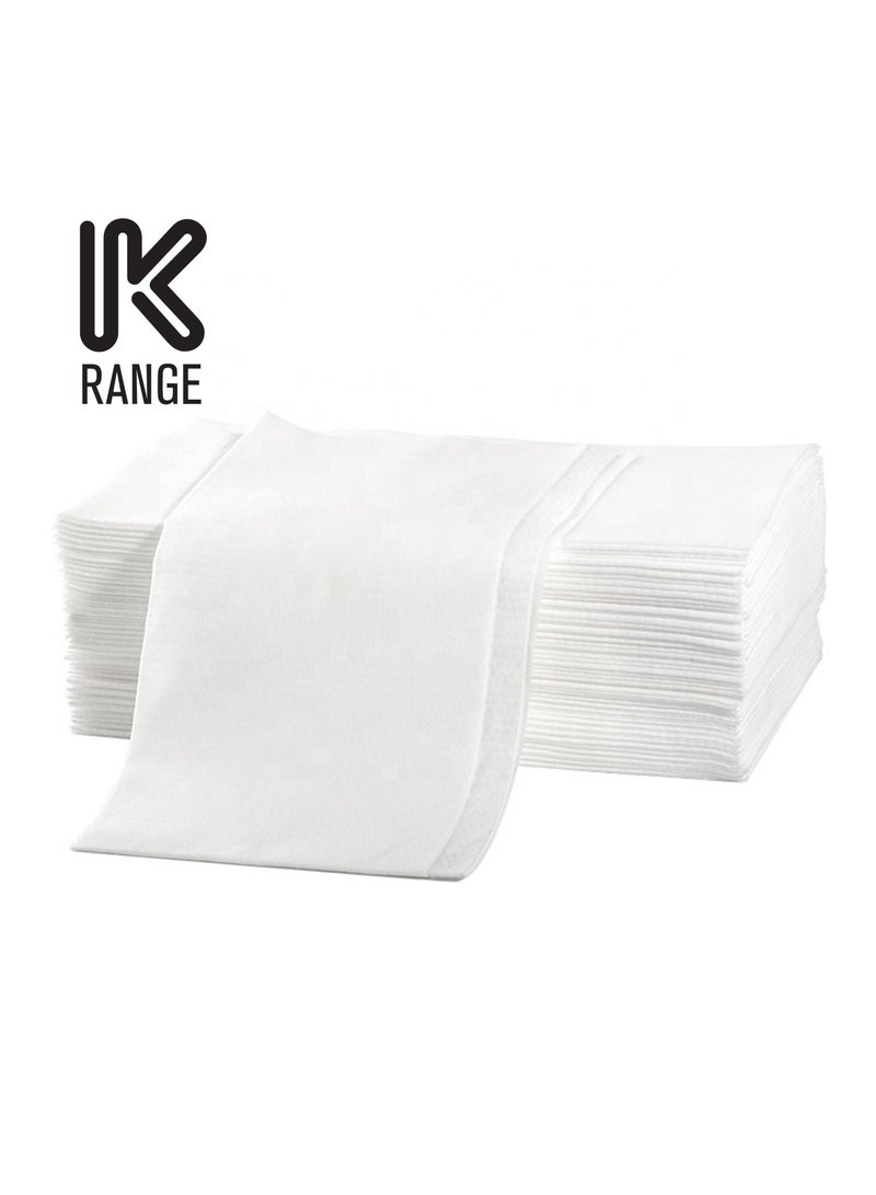 K RANGE 50Pcs White Disposable Hair Towel 66X120cm - Image 2
