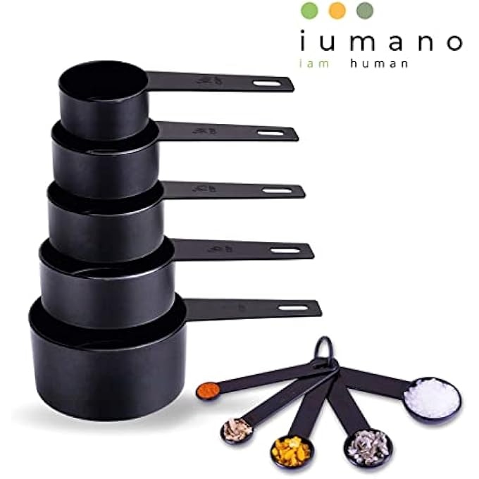 Set of 4 Kitchen Baking Tools Set  12 Cavity NonStick Muffin Tray Batter Dispenser Measuring Cups and Spoons Set  Kitchen Utensils Kit for Measuring Baking and Dispensing - Image 5