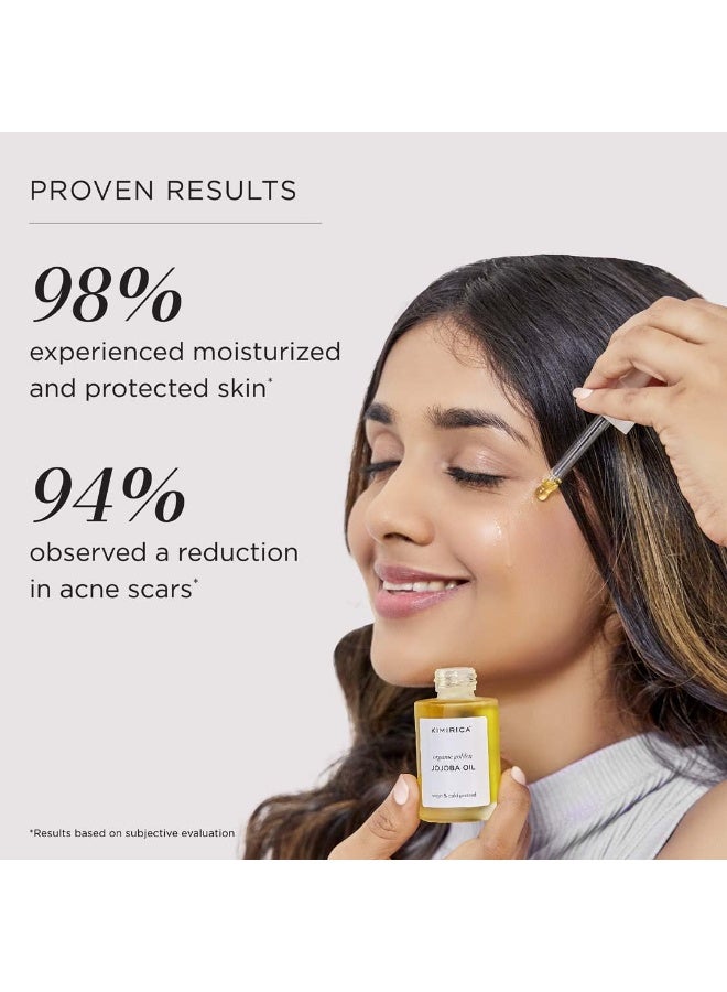 KIMIRICA 100% pure Jojoba Oil | Virgin & Cold Pressed Oil For Hair & Skin | suitable for all Skin Type | 100% Vegan, organic golden Jojoba Oils (30ml) - Image 5
