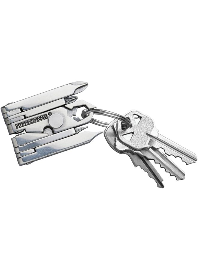 SWISS+TECH St53100 Stainless Steel 19 In 1 Key Chain Multi Tool Polished Finish (Single Pack) - Image 4