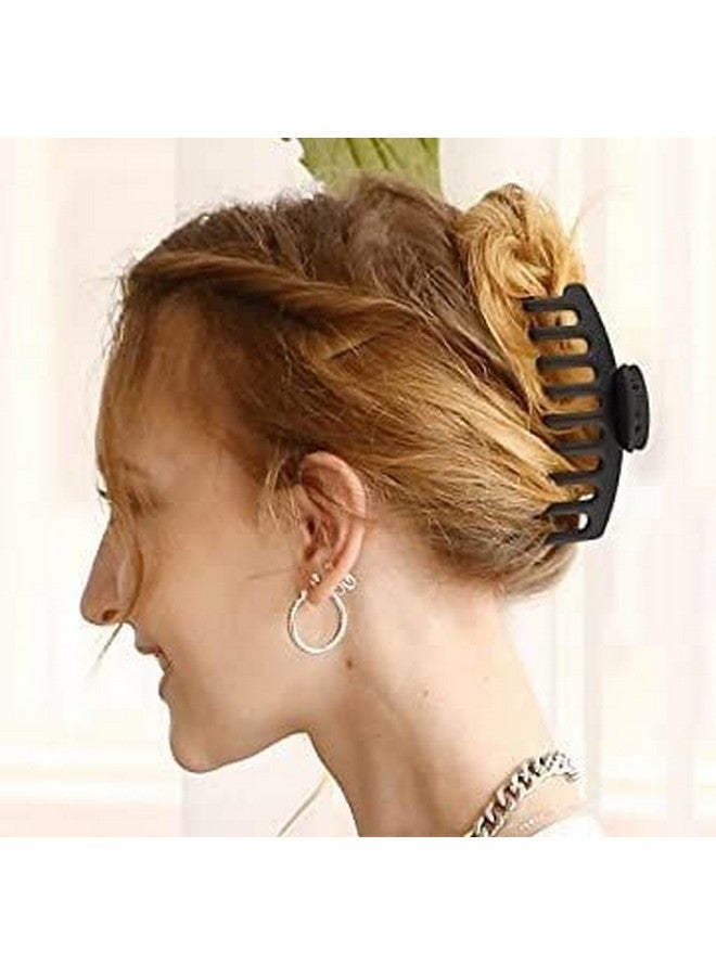 ادفانسد إستور Advancedestore (عبوة من 3 قطع) مشبك شعر/مشابك/مخالب على شكل فراشة باللون الأسود للنساء والفتيات (متوسط) - Image 3