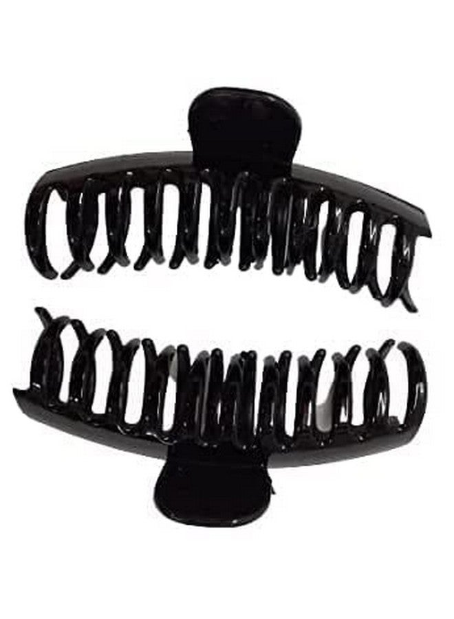 ادفانسد إستور Advancedestore (عبوة من 3 قطع) مشبك شعر/مشابك/مخالب على شكل فراشة باللون الأسود للنساء والفتيات (متوسط) - Image 2