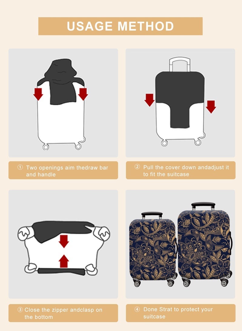 URbazaar Elastic Travel Luggage Cover Travel Suitcase Protective Cover for Trunk Case Apply to luggage Suitcase Cover - Image 5