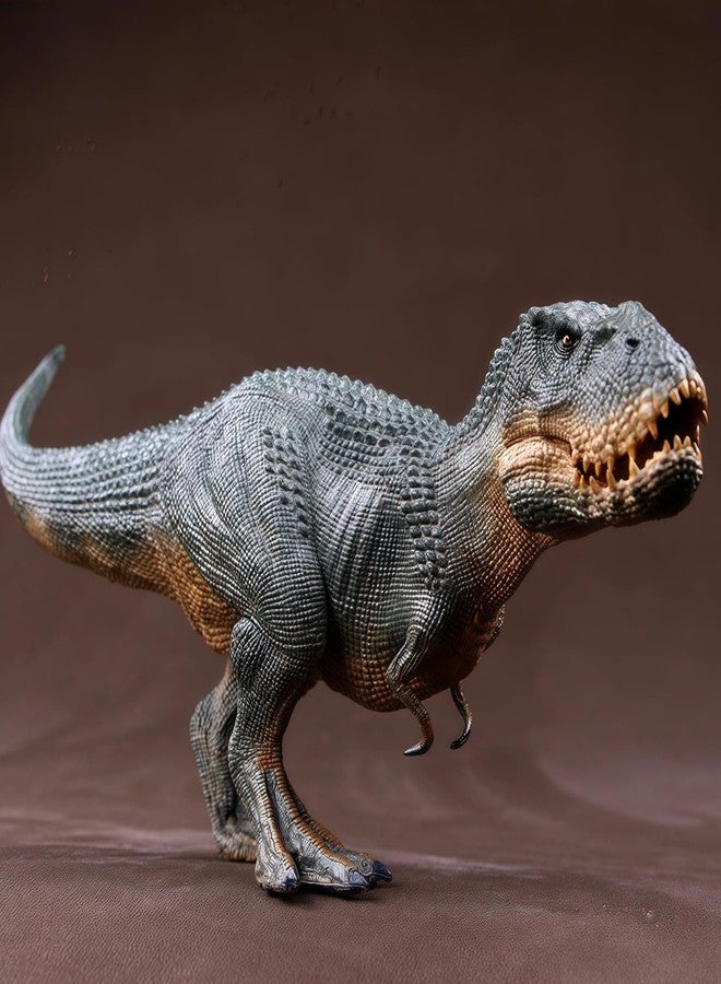 BAREPEPE Realistic T Rex Dinosaur Animal Figure for Kids Real Textured Dinosaurs Toy Realistic T-Rex Dinosaur Figure, Grey, 36.5cm Length, Detailed Texture, Educational Toy - Image 2