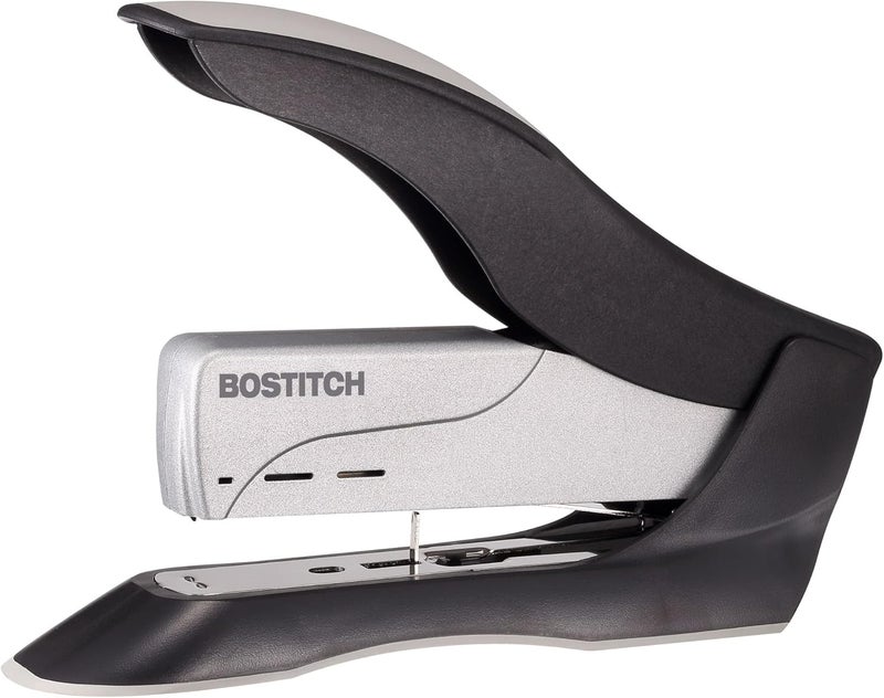 PaperPro Bostitch Office inHANCE+100 Heavy Duty Stapler - Two Fingers, No Effort, Spring Powered Stapler - 100 Sheets, Gray (1300) - Image 1