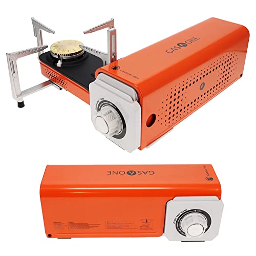 GasOne غاز وان GS-8300 - موقد تخييم موقد بوتان مدمج مع حقيبة حمل - موقد محمول قابل للطي - Image 1