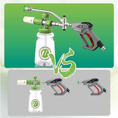M MINGLE Dual Lance Pressure Washer Wand for Foam Cannon, Dual-Connector Power Washer Wand with 5 Pressure Washer Nozzle Tips, 5000 PSI - Image 4