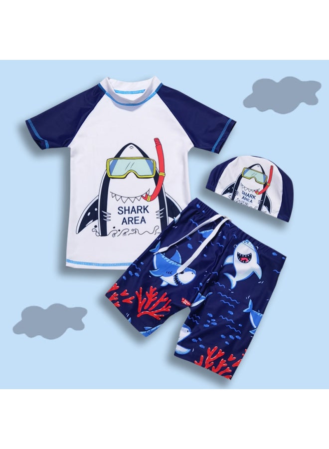 New Children's Swimwear Boys' Two-piece Medium And Large Children's Swimwear Quick-drying Toddler Swimwear Boys' Swim Trunks