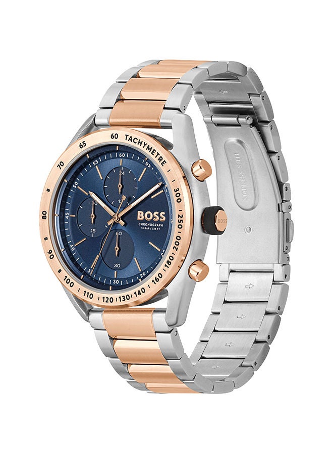 HUGO BOSS Men Chronograph Round Shape Stainless Steel Wrist Watch 44 mm - Image 2