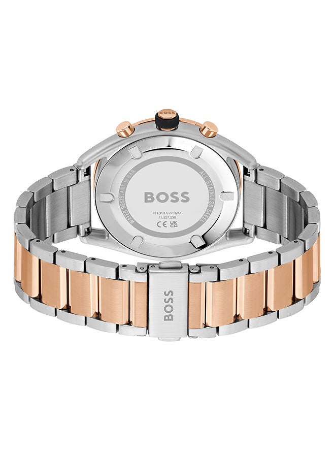 HUGO BOSS Men Chronograph Round Shape Stainless Steel Wrist Watch 44 mm - Image 3