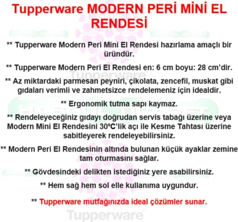 Tupperware Modern Fairy Mini Grater Cheese Spice Grater Hsgl