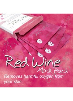 Naisture Naisture Premium Facial Mask - Red Wine 5 Pack, Korean Face Mask for Smooth, Moisturizing Skin Care, All Skin Types, Home Spa Self Care Gift Masks for Women & Men  - Image 2