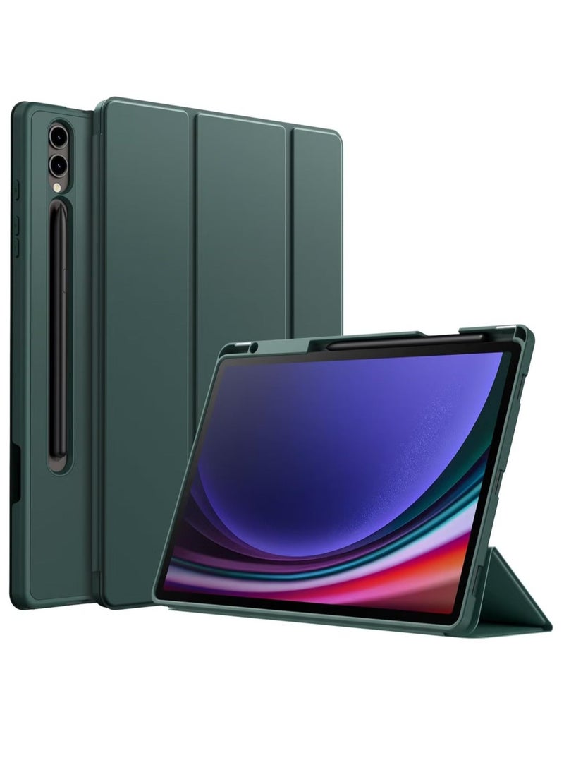 Raxoom Samsung Galaxy Tab S10 Plus 12.4 Inch Case with S Pen Holder â€“ Soft TPU Tri-Fold Stand, Protective Cover, Auto Wake/Sleep, S Pen Charging Support - Image 1