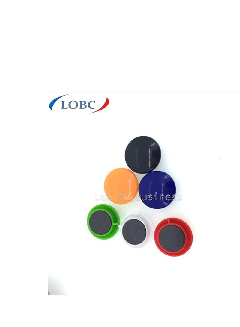 Deli Office Round Fridge Whiteboard Magnets Magnetic Button Pack Of 12 - Image 3