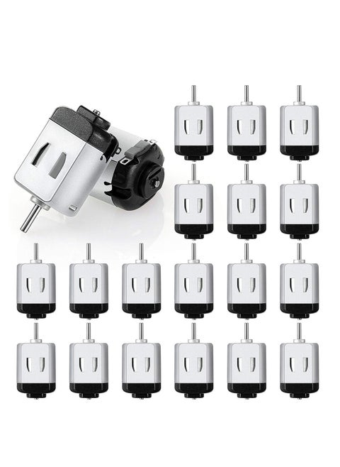 Mini DC Motor, 20 Pcs 1.5-3V 23000RPM Micro Electric Motor, High Speed Torque Small Electric Motor, Suitable for DIY Remote Control Toy Car, Science Experiments, Robot