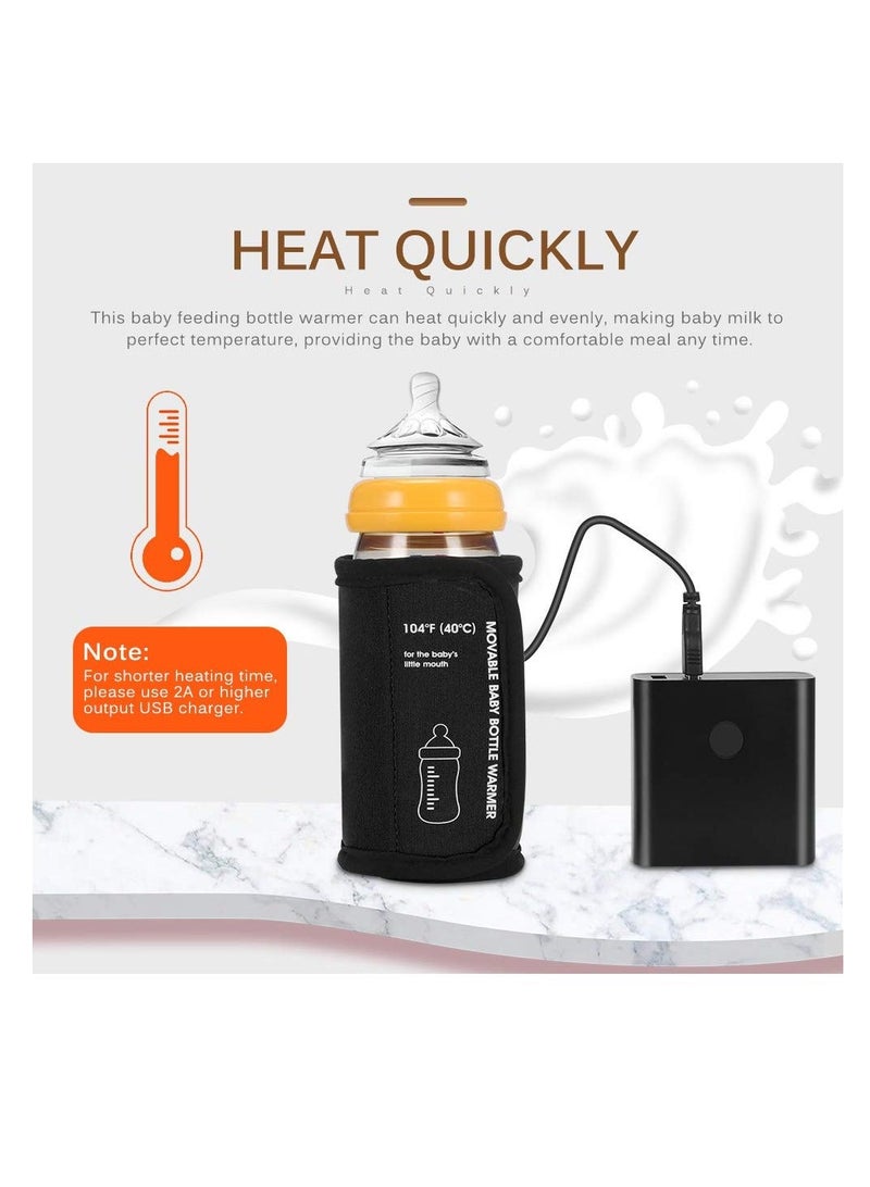 Portable Bottle Warmer for Travel, Car Baby Warmer, USB Travel Breastmilk Constant Temperature Feeding Bottle, Adjustable Design, - Image 5