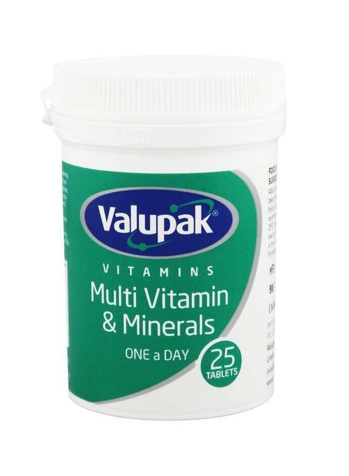 Valupak Multi Vitamin and Minerals Tablets 25's - Image 1
