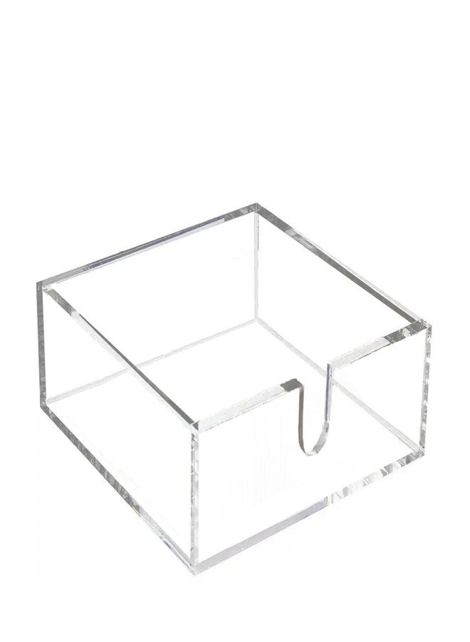 HANKOR Cocktail Napkin Holder, Acrylic Napkin Caddy for Table, Square Napkin Dispenser for Bar, Kitchen, Party, Dinner, 5.5x5.5x2" (Clear) - Image 1