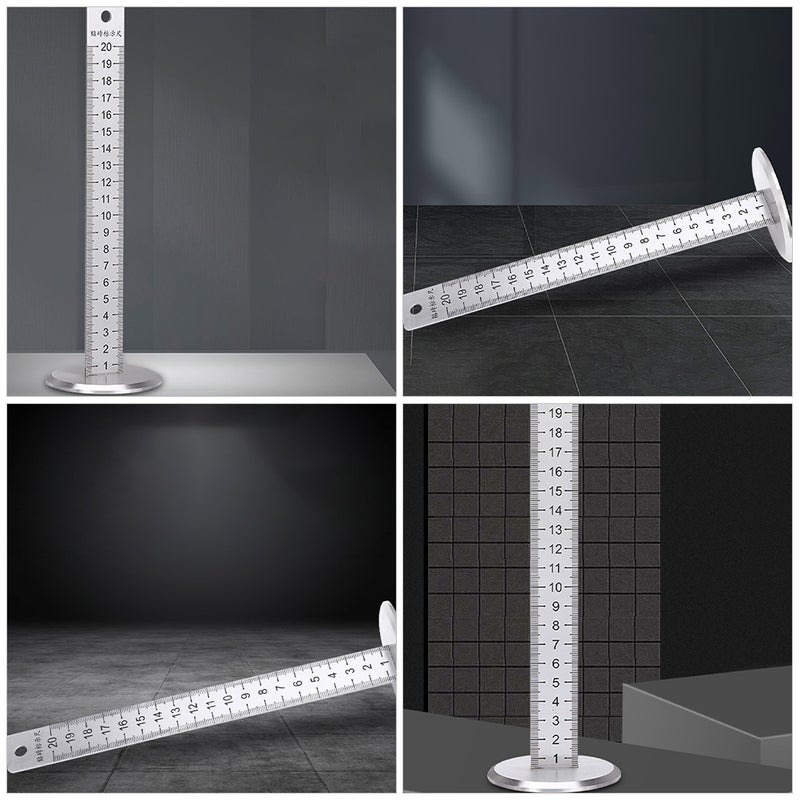 Precision Level Tool Stainless Steel Tiling Level Ruler For Accurate Floor Tile Contour Measuring Positioning Alignment For Professional And Diy Use - Image 3