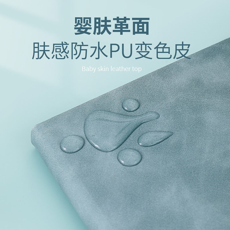 Baby Skin Leather Surface Pu Color Changing Leather Notebook Coding Index Pen Plug Design Business Meeting Printed Logo Notebook - Image 4