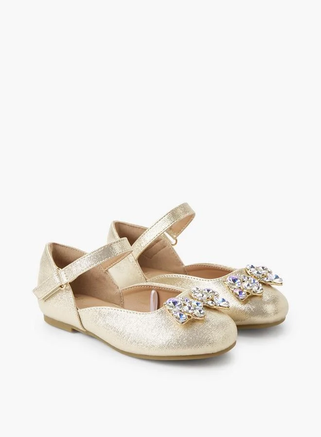 Girls Hook & Loop Ballerina Shoes