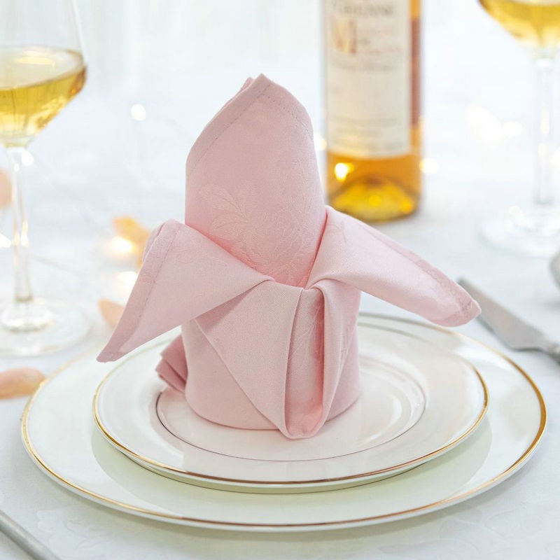 Manufacturer'S Pure Cotton Solid Color Rose Napkin, Polyester-Cotton Satin Napkin, Nordic Modern Simple Colorful Napkin - Image 1