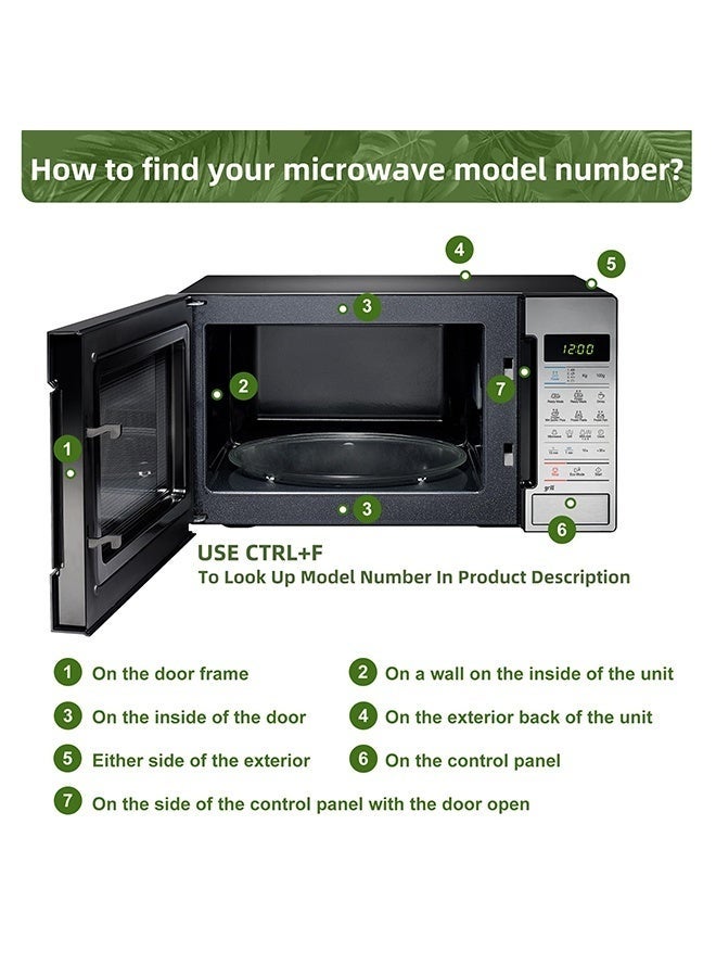 WALALLA Microwave Oven Glass Plate Replacement 31.5cm - Image 2