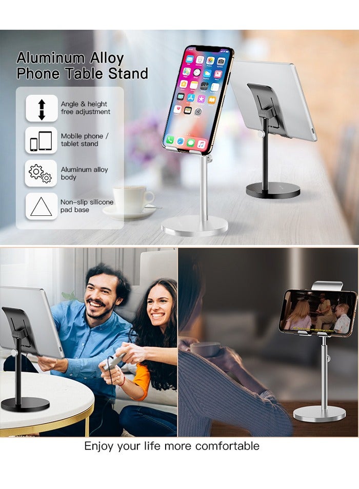 Yesido C70 Universal Fold Flexible Adjustable Telescopic Phone Holder Table Phone Holder - Silver - Image 2