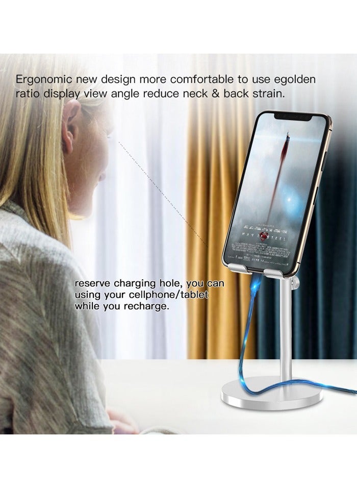 Yesido C70 Universal Fold Flexible Adjustable Telescopic Phone Holder Table Phone Holder - Silver - Image 3