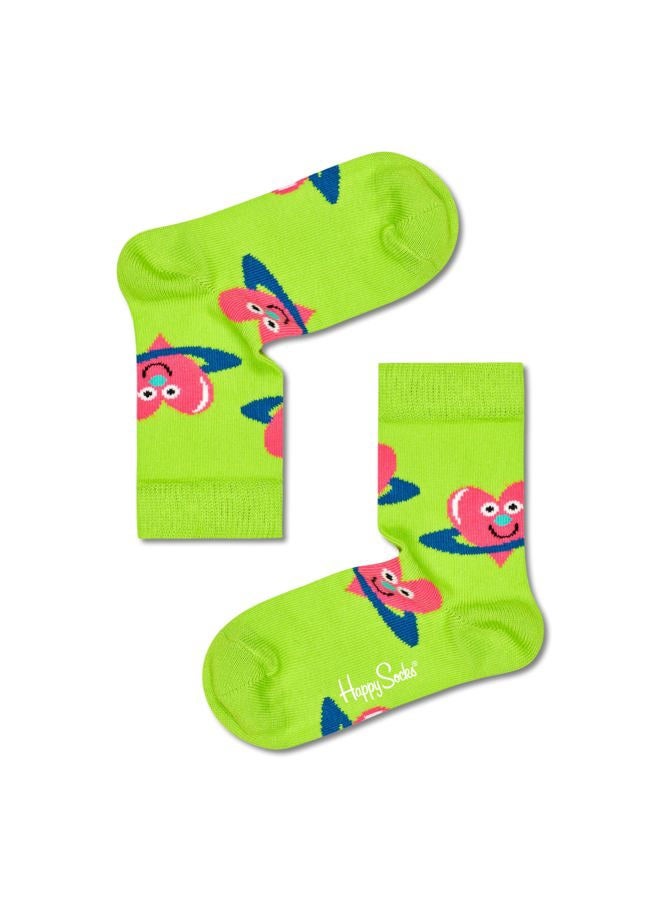 Happy Socks Girls' 3-Pack Kids Hearts and Stars Socks Gift Set, Light Pink, 12-24 Months - Image 3