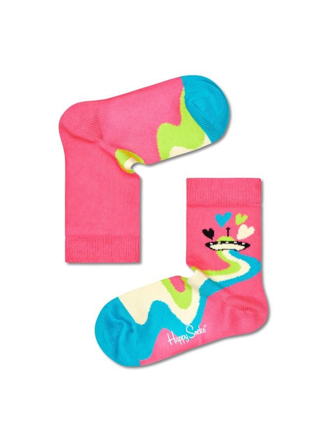 Happy Socks Girls' 3-Pack Kids Hearts and Stars Socks Gift Set, Light Pink, 12-24 Months - Image 4