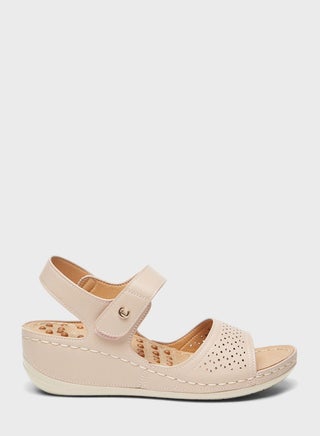 Multi Strap Wedge Sandals