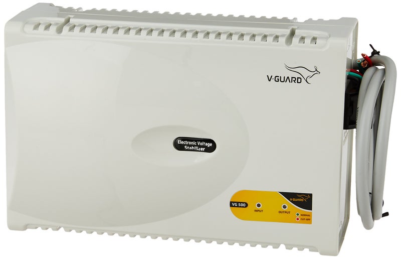 V-Guard VG500 Stabilizer for 2 Ton AC Working Range: 170V-270V (Grey) - Image 5