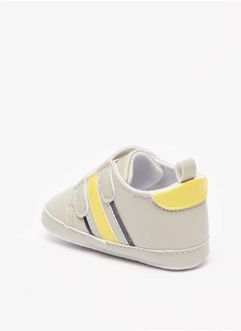 LBL by Shoexpress - Boys Striped Booties with Hook and Loop Closure - Image 1
