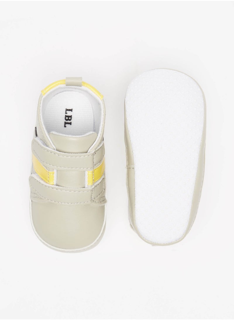 LBL by Shoexpress - Boys Striped Booties with Hook and Loop Closure - Image 1