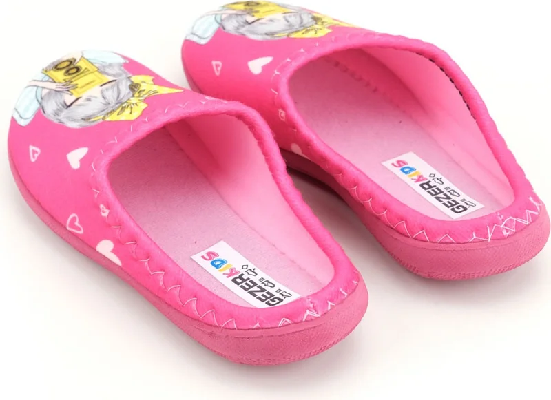 جيزر Girls Winter Design Comfortable Silent Sole Gondola Home Garden Slippers